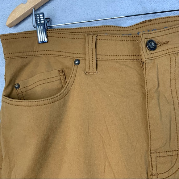 Prana Slim Fit Outdoor Active Pants. Golden Brown. Men’s Size 34. - Picture 4 of 8